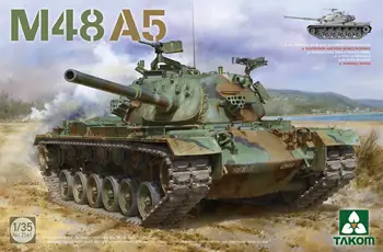 TAKOM 2161 1/35 Mõõtkavas M48A5 kokku pandud Tanki Mudel