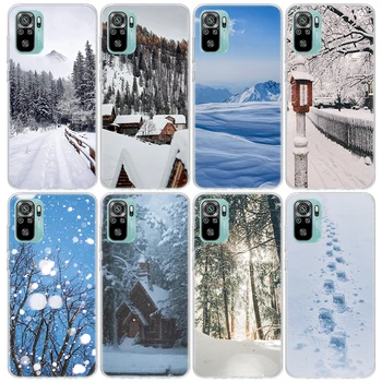 Talvel Valge Lume Pehme Silikoon Telefoni Puhul Xiaomi Redmi 9 9A 9C 9T 10 10A 10C 8 8 A 7 7A 6A 6 Pro 10X S2 K20 K30 K40 Kate