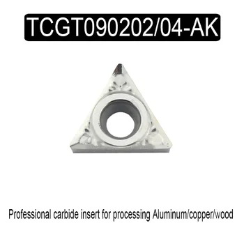 TCGT090202/04 AK cnc machine cutter Vahendid karbiid lisab Keerates lõikamise tööriista tera jaoks alumiinium/vask/puit