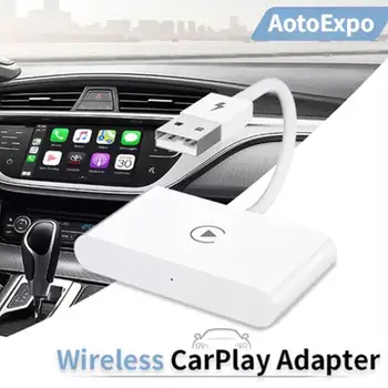Traadita CarPlay Adapter LPhone Traadita Auto Car Adapter, Apple Wireless Carplay Dongle Plug Mängida 5GHz WiFi Online Update