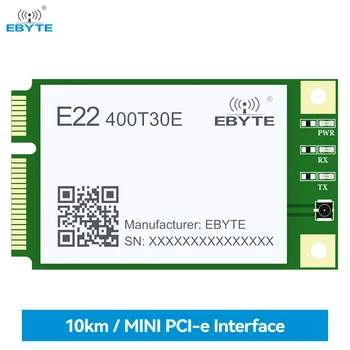 Traadita LoRa Hajaspektri Moodul 433MHz EBYTE E22-400T30E/33E MINI PCI-e) Standardne Liides UART/RS485/RS232/USB-30/33dBm