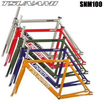TSUNAMI SNM100 Fixed Gear Jalgratas Frameset Alumiinium Racing Track Bike Fixie Raam Teele Raam 49cm 52cm 55cm 58cm