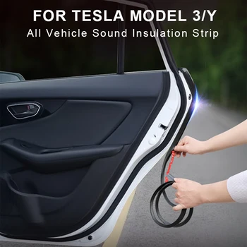 Täielik Auto Tihendi Auto Ukse Tihendi Riba Helikindel Müra Isolatsioon Ilm Ribad Tollitõkendi Paigaldamiseks Tesla Model 3/Y Auto Accessories2016-2022