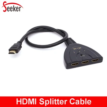 Tõeline HD 4Kx2K Resolutsioon HDMI Splitter Converter 3 sisend, 1 Väljund Video, Audio HDMI Converter Kaabel HD TV DVR STB