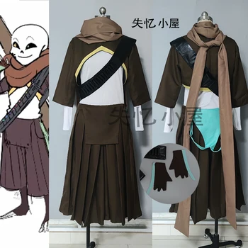 Undertale Sans Jõulud Stiilis Anime Cosplay Kostüüm Halloween Komplekt Custom Made Naistele, Meestele