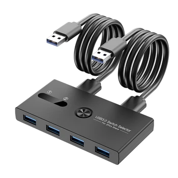 USB 3.0 Lüliti 2 4 Välja KVM Docking Station Printeri Jagamise Seade Monitor Adapter KVM Converter
