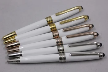 Uus Mb Monte 163 Rollerball Geel Pliiatsid Äri Wriring Pastapliiatsid Fountain Pen Kuld Clip blanc Pen tint