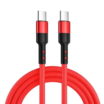 Uus mobiiltelefon Kiire Laadimine Kaabel Punane Ja Must USB-C USB CType-C Kaabel, kiirlaadija Kaabli Tüüp C