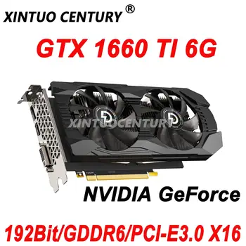 Uus NVIDIA GeForce GTX 1660 TI 6G GDDR6 graafikakaart GTX1660TI 192Bit GPU 12nm 8Pin PCI-E3.0X16 Video Mängu Mining PC Videod