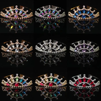 Uus Rhinestone Crown Laste Headdress Printsess Juuksed, Ehted Lastele, Aksessuaarid Naiste Pulm Kroonid Juuste Kaunistamiseks