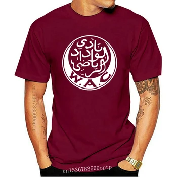 Uus Wydad Kergejõustiku Klubi Casablanca WAC Maroko Wydad Casablanca club Meeste T-särk Vabaaja Camiseta Tees 100% Puuvillast T-Särk