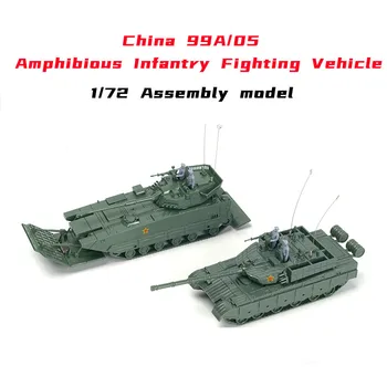 Uute tulijate 4D 1/72 Hiina ZTD-05 Amfiib Sõiduk ZTZ-99A Main Battle Tank Koost Mudel Sõjalise Mänguasi