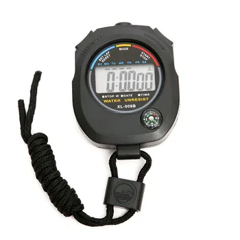 Veekindel Digitaalne Stopper Chronograph koos Käepaela Häire OLEN PM 24H Kell Pihuarvutite LCD Sport Stopper Töötab