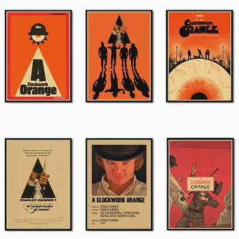 Vintage Nostalgiline A Clockwork Orange Klassikaline Film Jõupaber, Plakat, Baar, Kohvik nterior Teenetemärgi Maali