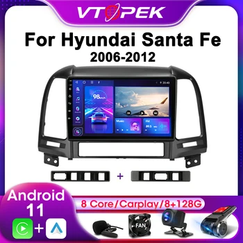 Vtopek 2Din Jaoks Hyundai Santa Fe 2 2006-2012 4G Android 11 Car Stereo-Radio Multimeedia Video Mängija, Navigatsiooni GPS Carplay