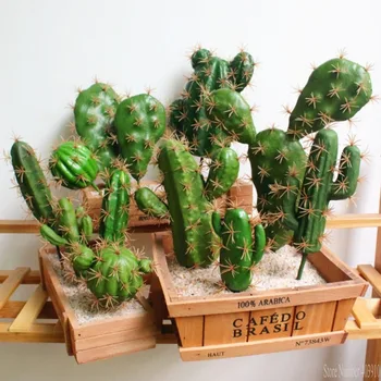Väliskaubanduse suurepärane toode kunstlik mahlakas taim cactus roheline taim desktop loominguline DIY võltsitud tehase tabel puhkemaja