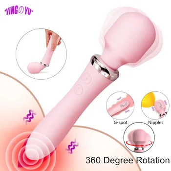 Võimas Magic Wand Vibraator anaalseks Mänguasjad, Naiste AV Kinni Tupe ja Kliitori Stimulaator G-Spot Vibreeriv Dildo Täiskasvanud Tooted