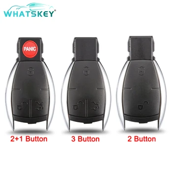 WhatsKey 3 Button Remote Key Shell Fob Puhul Mercedes Benz A B C E S CL, CLS CLA CLK W203 W204 W205 W210 W211 W212