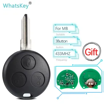 WhatsKey 433Mhz Remote Auto Võti Mercedes Benz Smart Fortwo 450 Forfour Roadster Linna Chiave Coupe Jaoks on MB Auto Võti 1998-2006