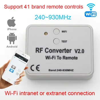 WiFi Remote RF Converter Lüliti Garaaži Ukse Kontroller Garaaž ukseavaja APP pult WIFI garaaž värava ukse remote 433