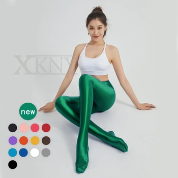 XCKNY rohkem värvi 3XL satin smooth läbipaistmatud sukkpüksid särav retuusid seksikas siidist sukad Jaapani slim kõrge waisted