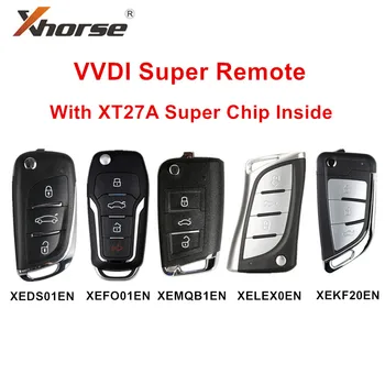 Xhorse XEDS01EN XEFO01EN XEMQB1EN XELEX0EN XEKF21EN VVDI Super Remote koos XT27 XT27A66 Kiip VVDI2/VVDI Mini Peamine Vahend Max