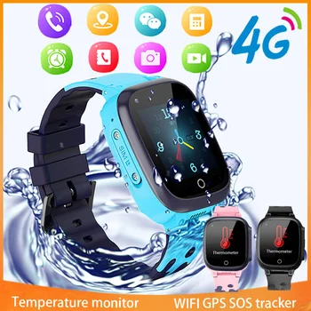 Xiaomi Mijia Lapsed GPS Smart Watch Keha Temperatuuri Heli Jälgida Videokõne Teele Kell Veekindel SOS Baby Kids Smartwatch