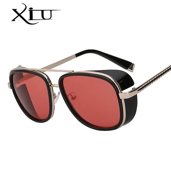 XIU square päikeseprillid meestele brändi disainer päikeseprillide läätsesid retro vintage superstaar fashion prillid oculos UV400