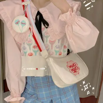 Y2k Jaapani Väike Õlakott Naine 2021 Uus Väike Värske Õlakott Õpilane Armas Kawaii Messenger Bag Mini Jk Kott