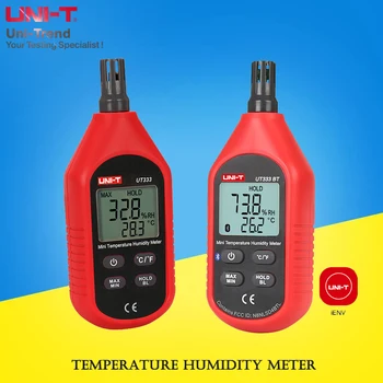 ÜHIK UT333/UT333BT Mini Temperatuur Niiskus Meeter; Sise / Põllumajandus / Tööstus / Labor / Elektrooniline Termomeeter